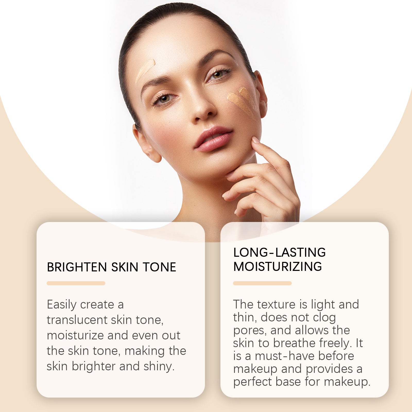 Eelhope Face CC Cream by eprolo, natural concealer and moisturizer with brightening and outdoor protective properties.
