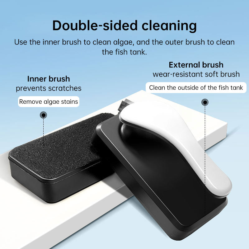 Eprolo magnetic aquarium cleaner with floating algae scraper brush and non-slip handle for small to large fish tanks.
