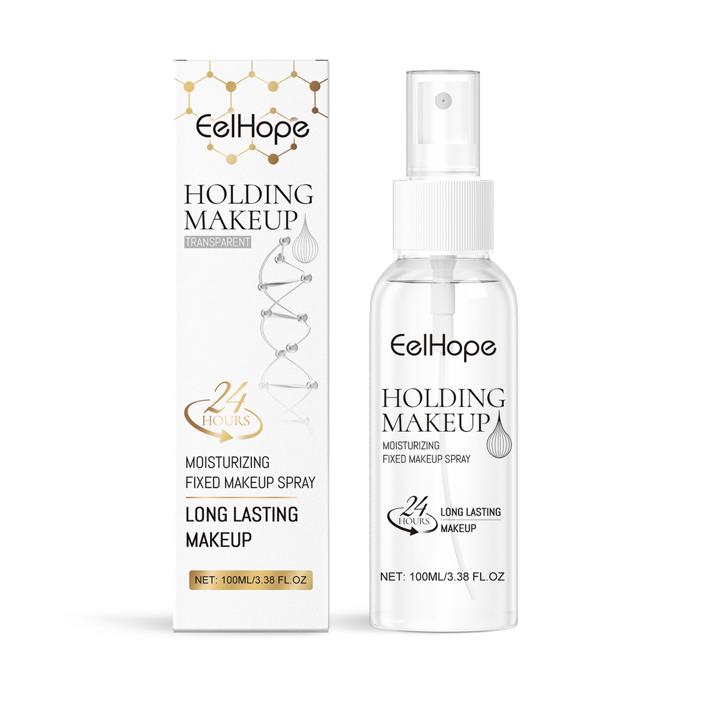 Eelhope setting spray by eprolo, a clear hydrating makeup setting spray with a refreshing, long-lasting finish.