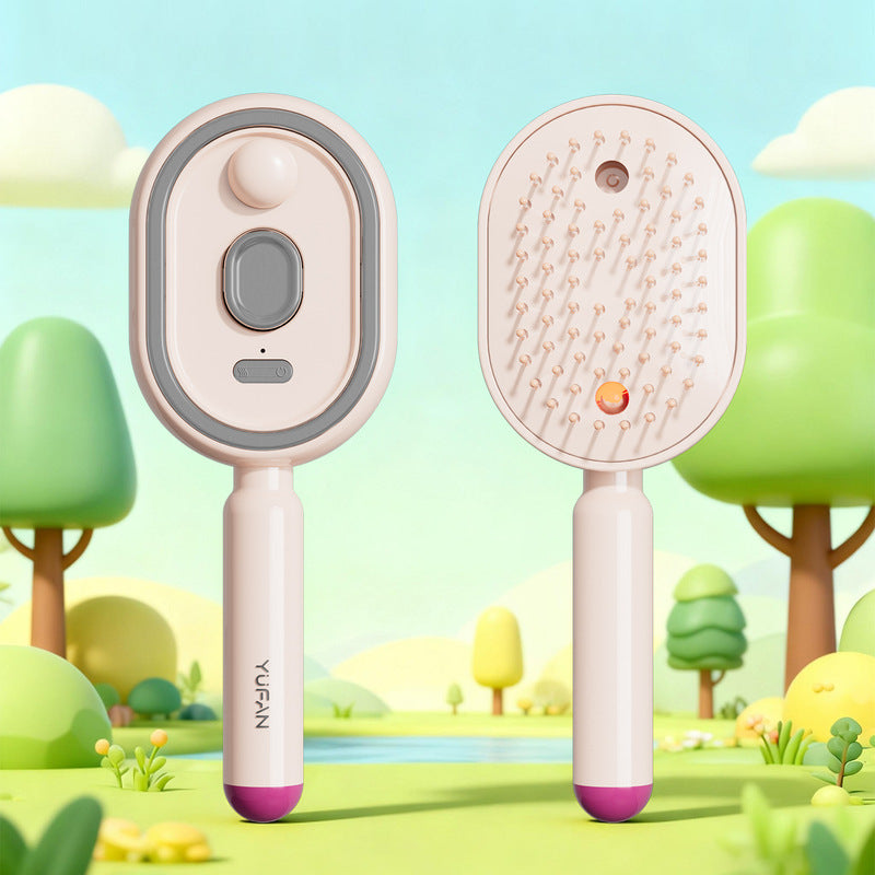 eprolo electric steam hair brush with mist, ionic straightening comb for smooth, shiny hair and reduced breakage