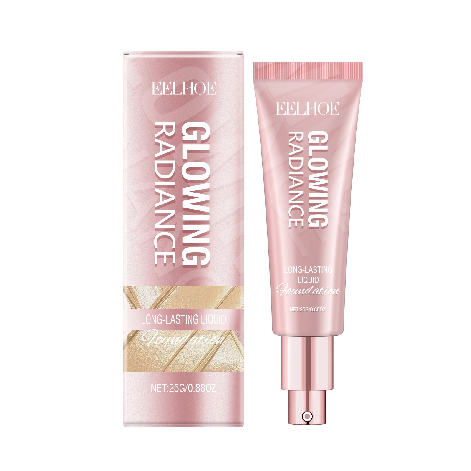 EELHOE lightweight liquid foundation by eprolo with vitamin E and oil control formula, smooth and natural skin finish