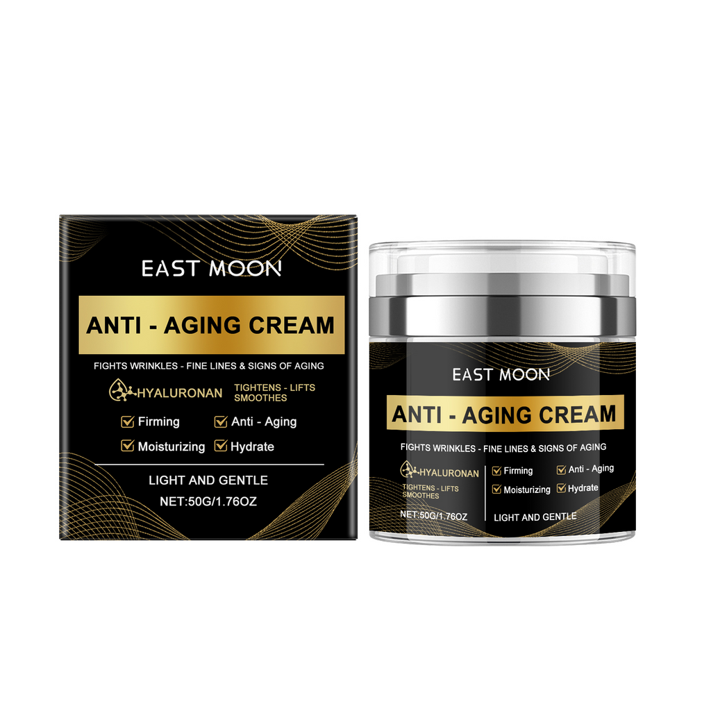 Eprolo East Moon men's anti-aging moisturizing cream jar with a smooth, soft texture and a clean, minimalist design.