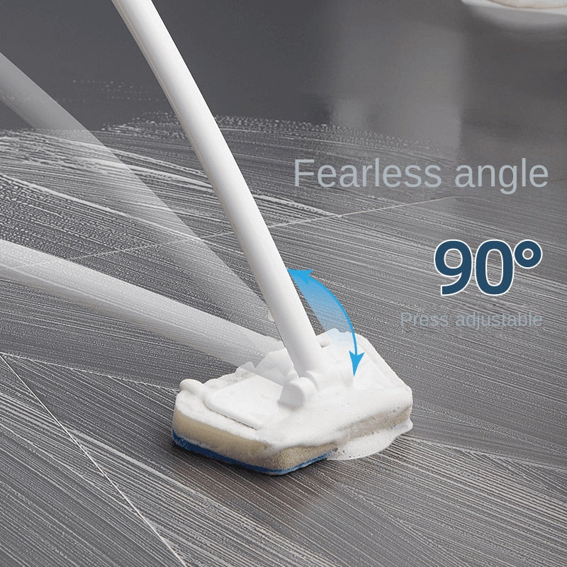 Eprolo detachable long-handle sponge cleaning scrub brush with ergonomic handle and soft scrubbing surface for kitchen cleaning