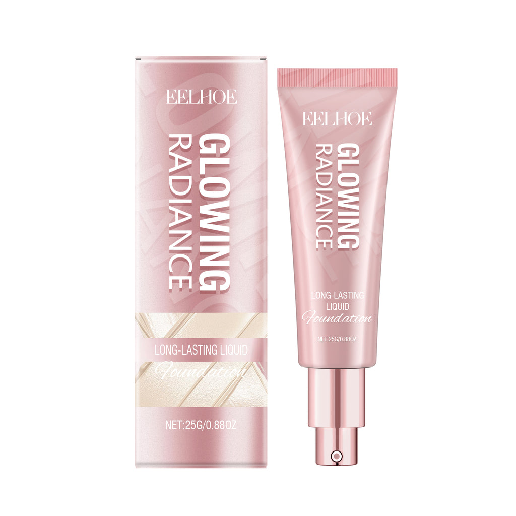 EELHOE lightweight liquid foundation by eprolo with vitamin E and oil control formula, showing smooth, even skin finish