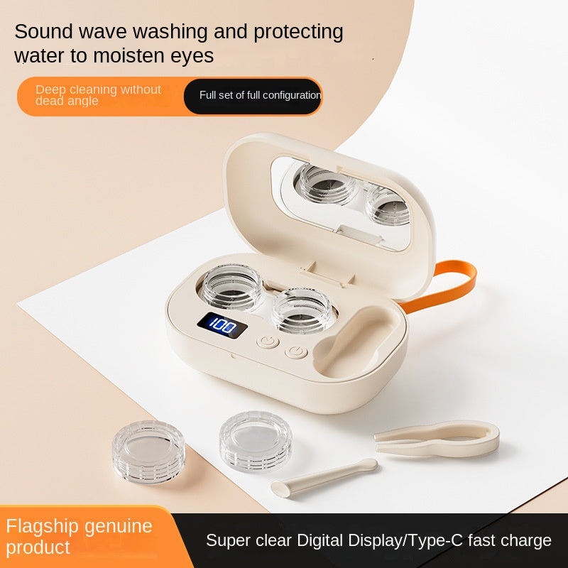 eprolo ultrasonic contact lens cleaner case with high-frequency automatic cleaning for contact lenses.