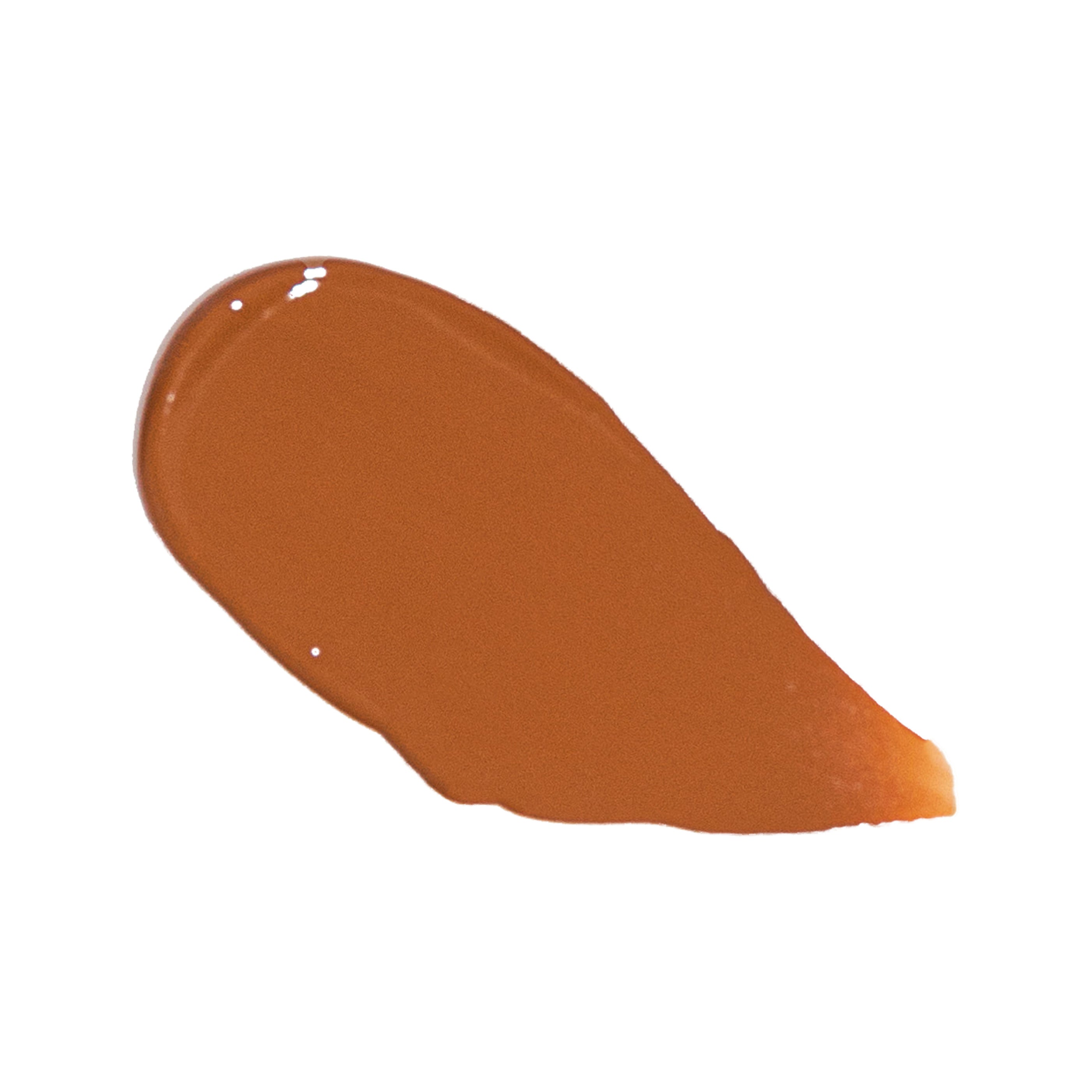 YENSA Super Serum Silk Foundation in Deep Warm shade, featuring the hydrating peptide formula and natural glow finish, swatched on skin.
