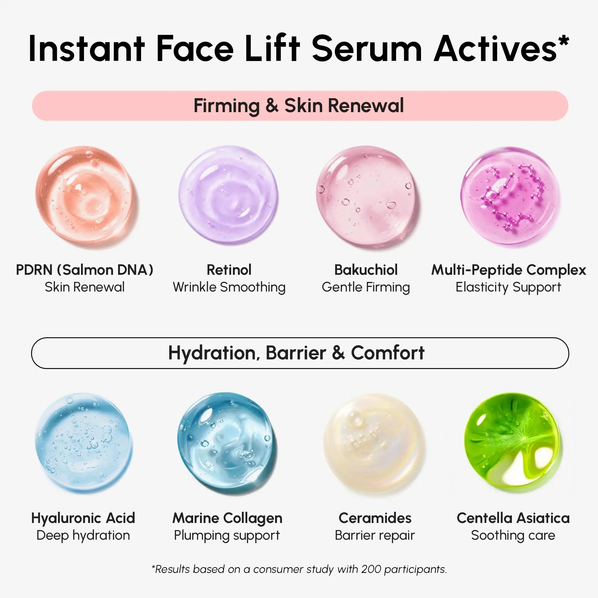Maree Firming & Renewing PDRN Serum bottle showing label with dropper applicator and serum inside.