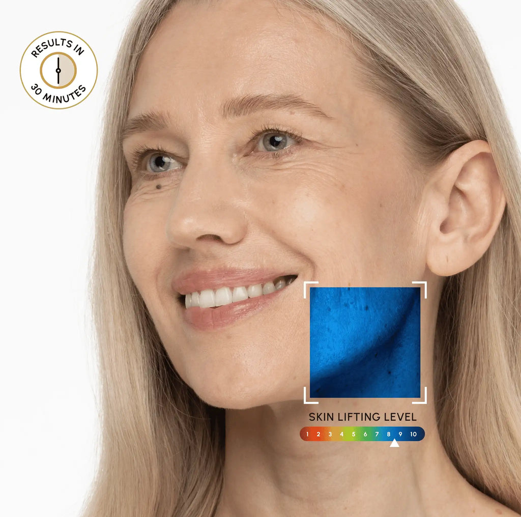 Maree 24K Gold V-Line Lifting Mask packets, luxurious skincare for facial contouring and skin tightening, 20 pieces.