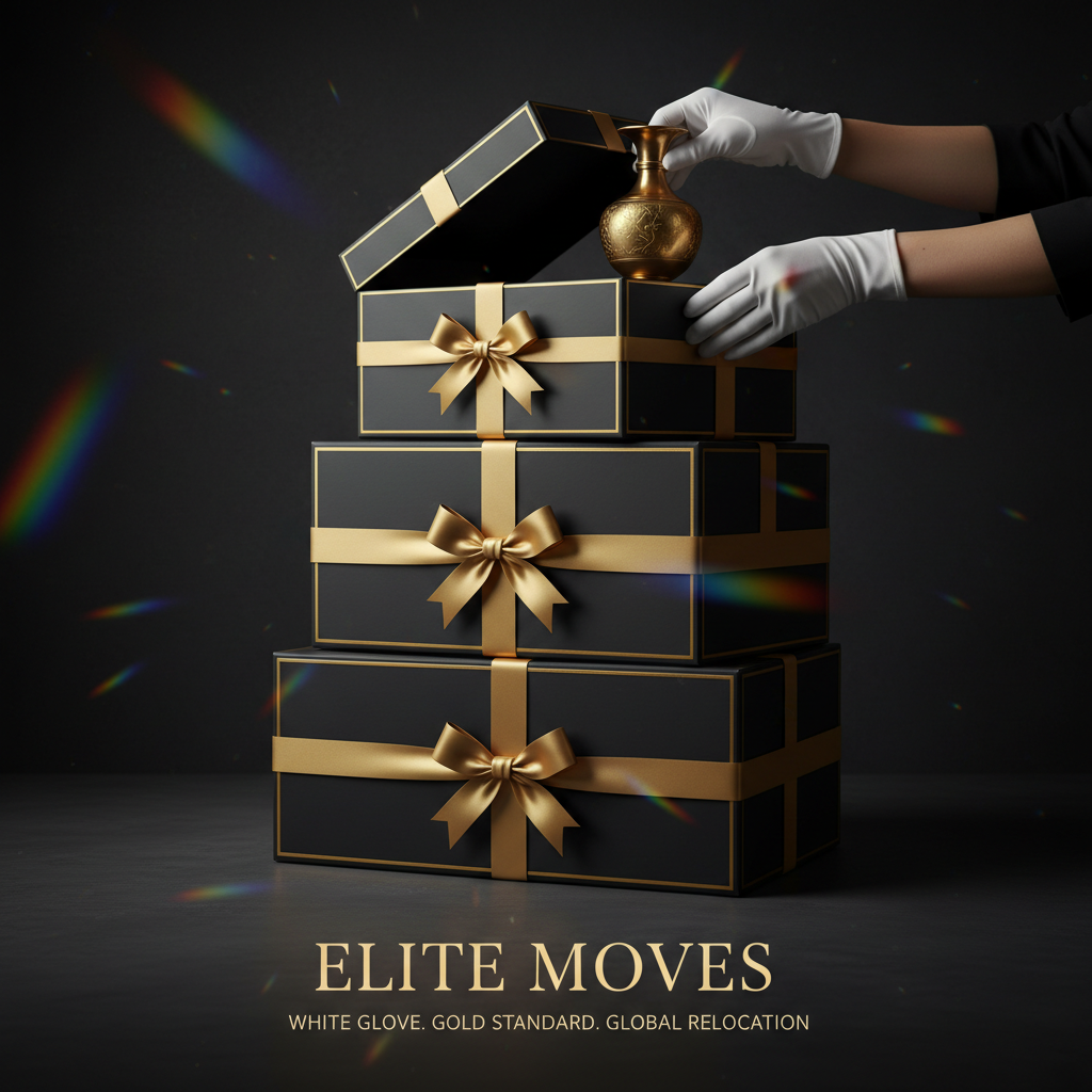 Ms. Rainbow Rae A Luxe Supply Co. Elite Moving Package logo for professional moving services.