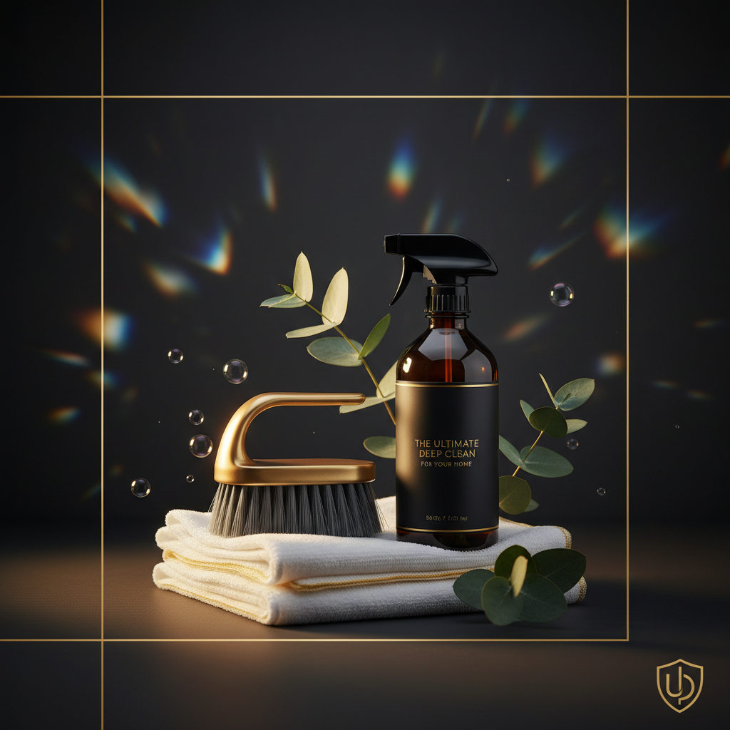 Rainbow Rae A Luxe Supply Co Deep Clean Package for residential cleaning, showing a spotless, freshly cleaned home interior.